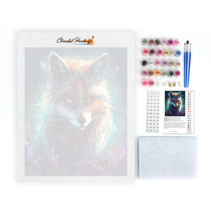 Renard fantôme – Peinture par numéros