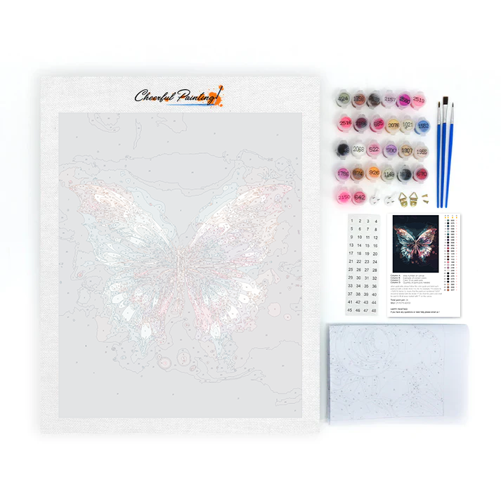 Papillon fantôme – Peinture par numéros