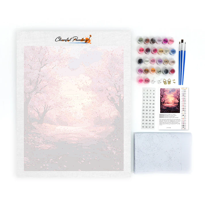 Passerelle Sakura - Peinture par numéros