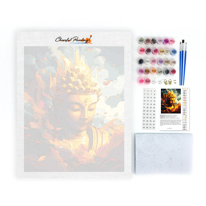 Bouddha d'or - Peinture par numéros