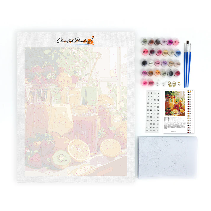 Jus de fruits Sunny Kitchen – Peinture par numéros