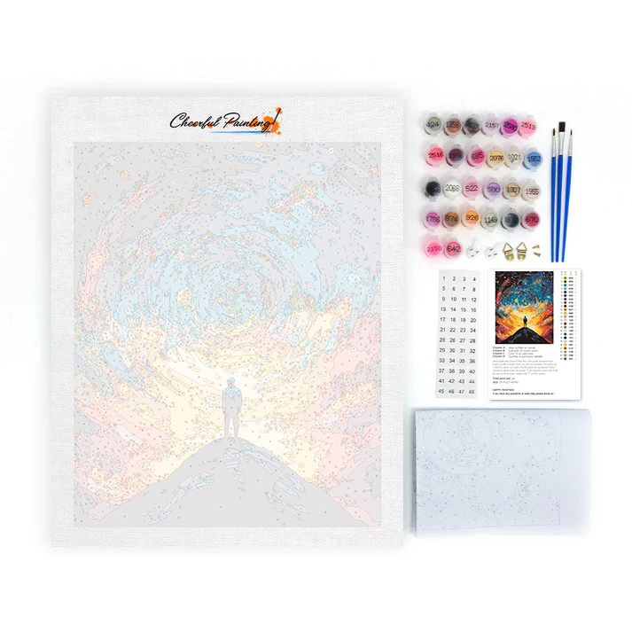 À travers le ciel étoilé - Peinture par numéros