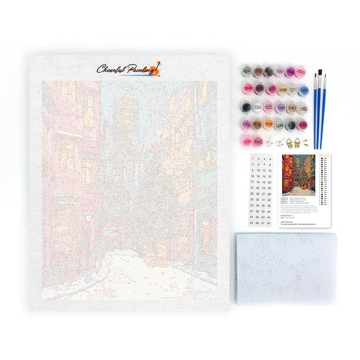 Ville de Noël - Peinture par numéros