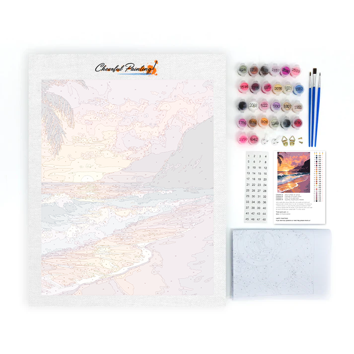 Coucher de soleil de rêve - Peinture par numéros