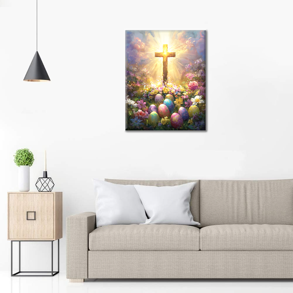 Glorieuse Croix de Pâques - Peinture par Numéros