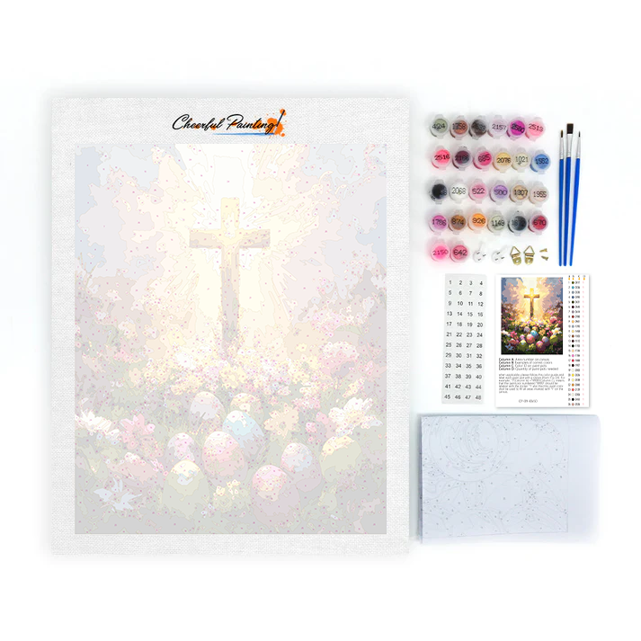 Glorieuse Croix de Pâques - Peinture par Numéros
