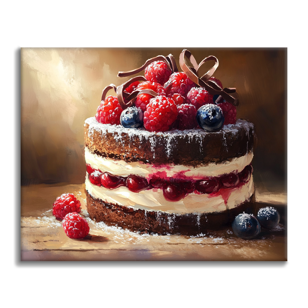 Gâteau Mousse - Peinture par Numéros
