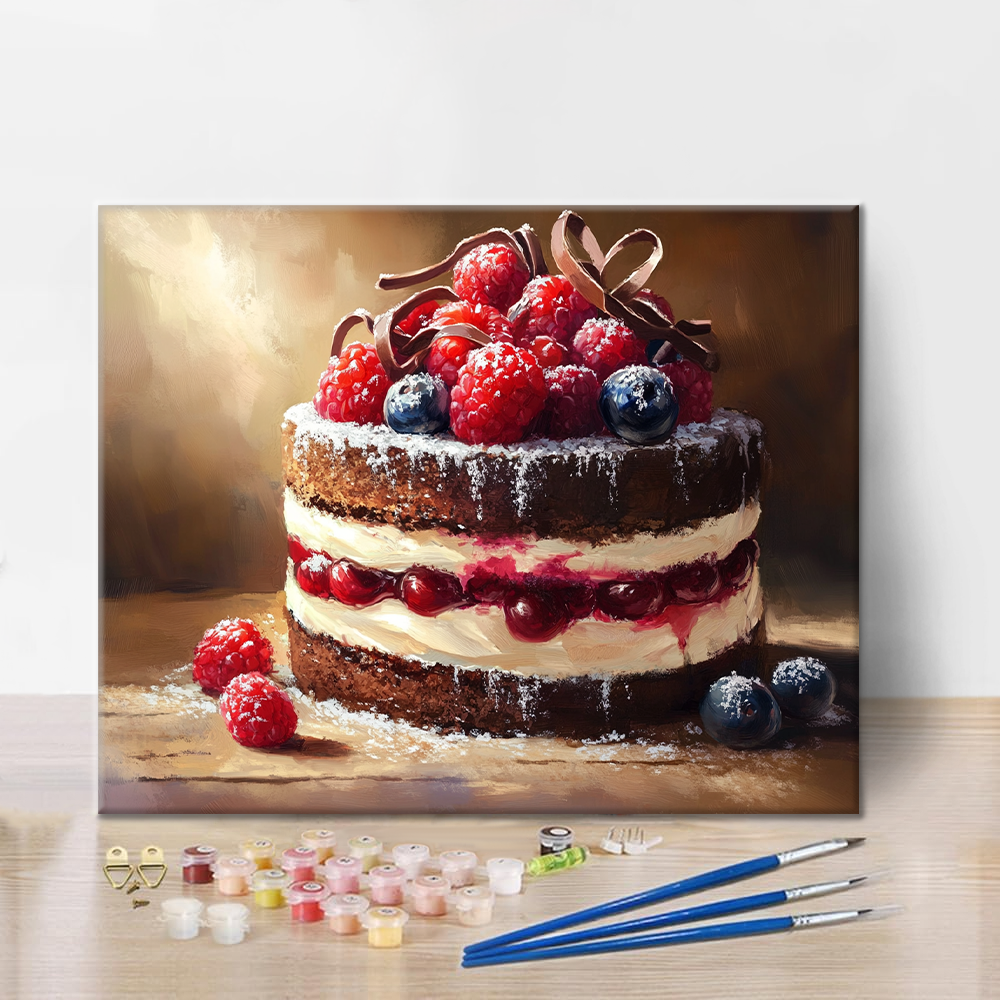Gâteau Mousse - Peinture par Numéros
