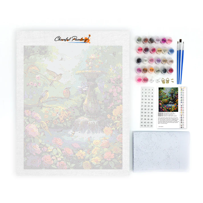 Jardin joyeux – Peinture par numéros