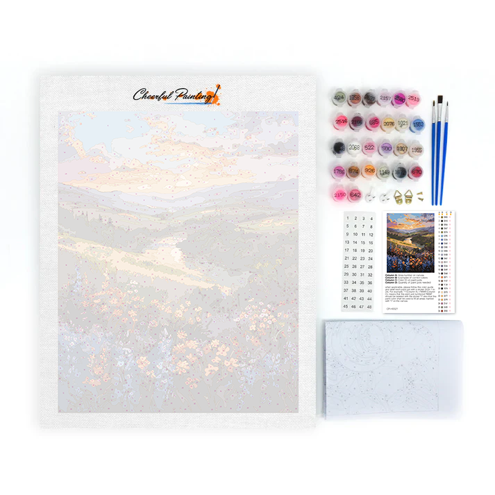 Prairie de rêves colorés – Peinture par numéros
