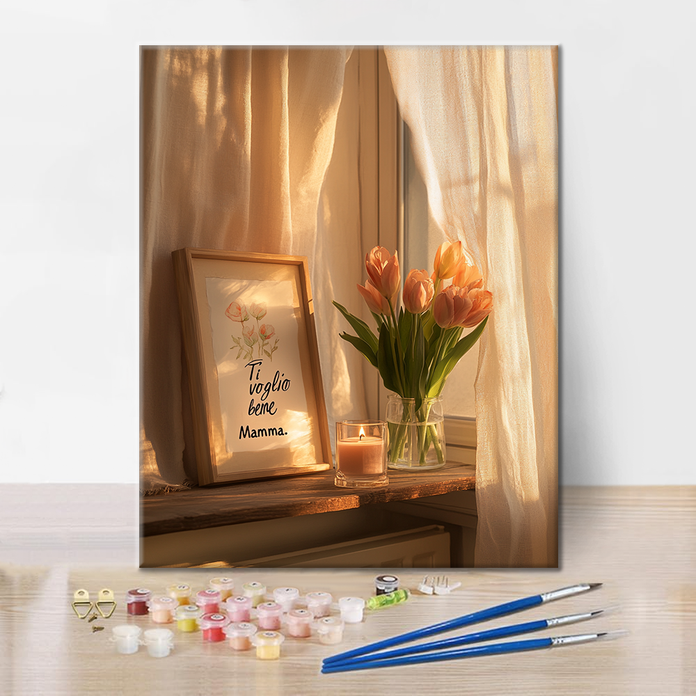 Une étreinte chaleureuse – Peinture par numéros