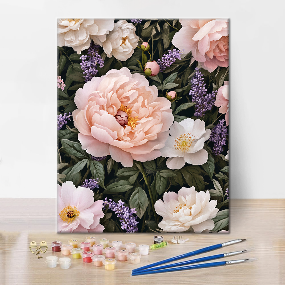 Symphonie florale – Peinture par numéros