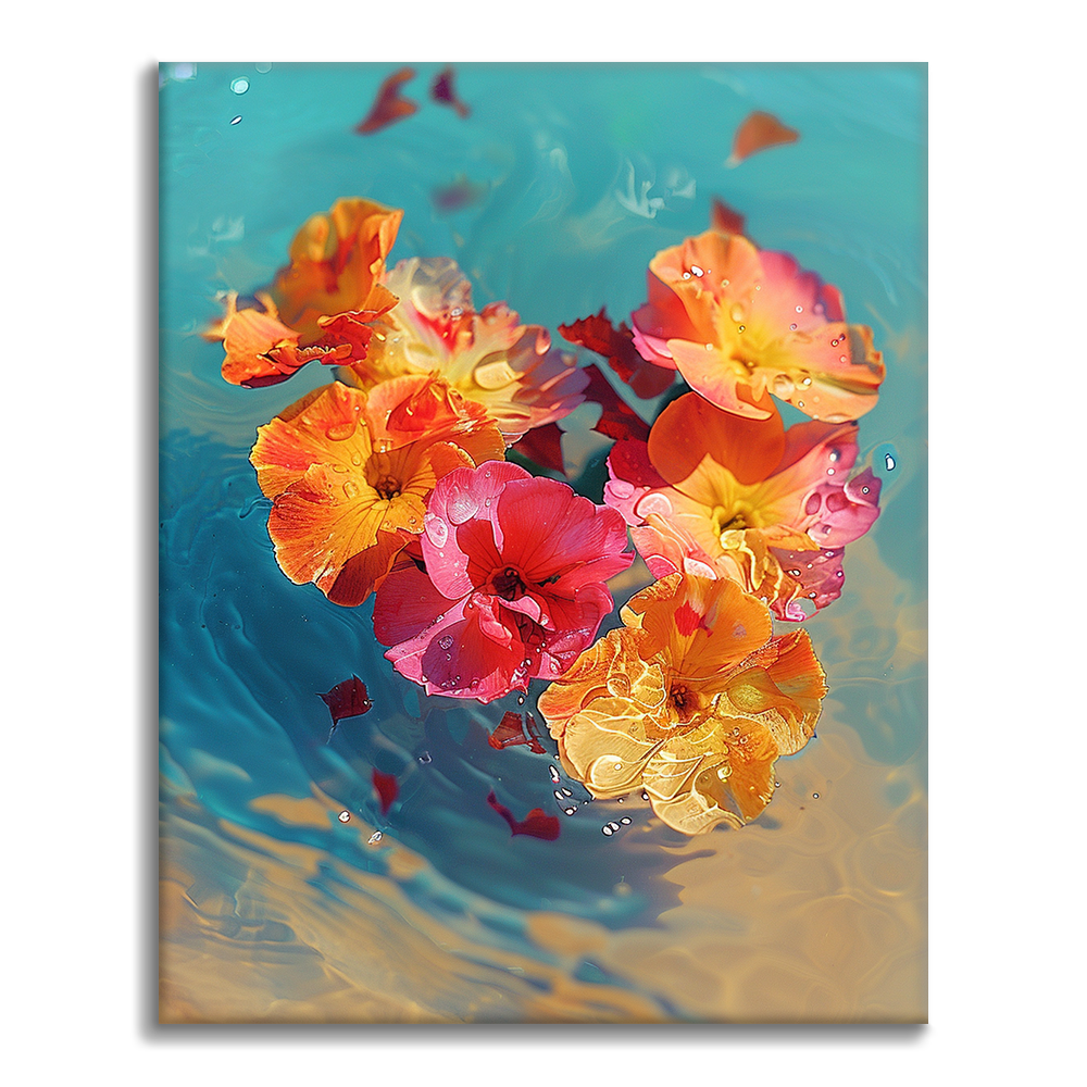 Œillet en forme de cœur – Peinture par numéros