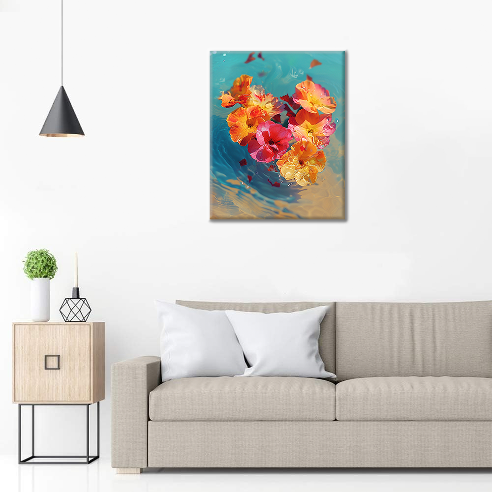 Œillet en forme de cœur – Peinture par numéros