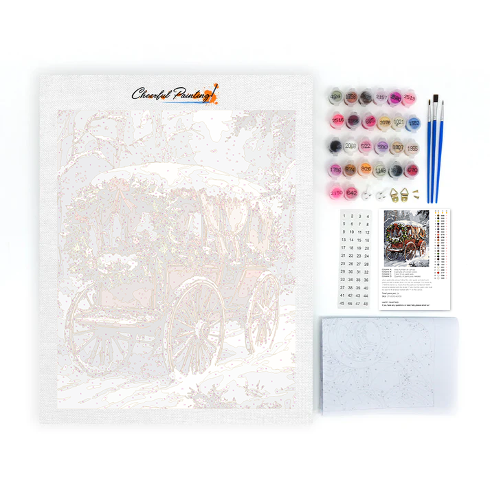 Carrosse de Noël - Peinture par numéros