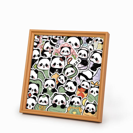 Panda II - Puzzle en bois à colorier