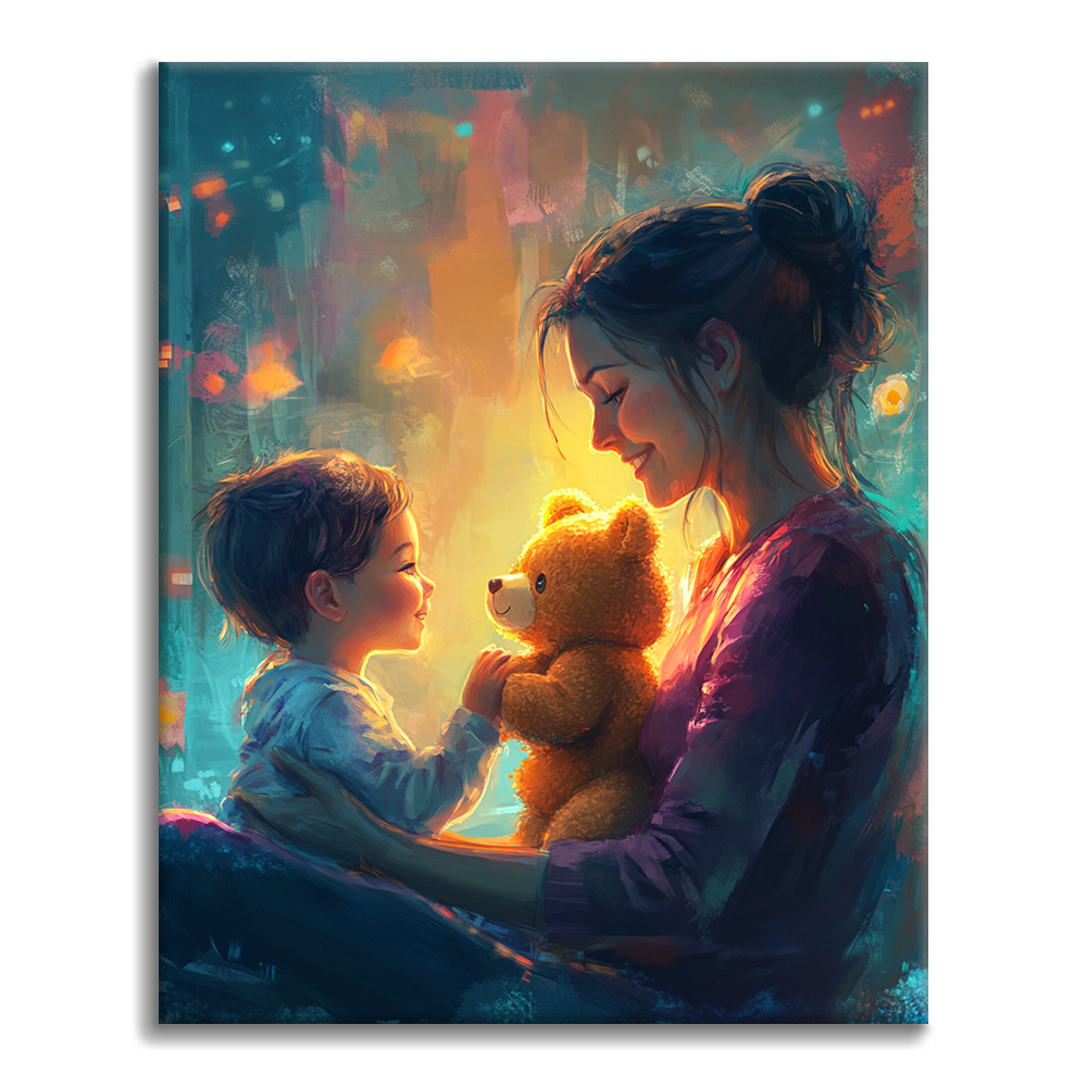 Le sourire de la mère – Peinture par numéros