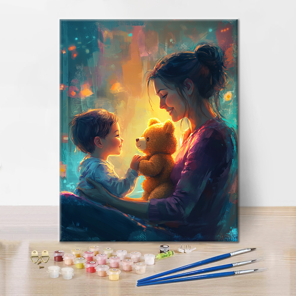 Le sourire de la mère – Peinture par numéros
