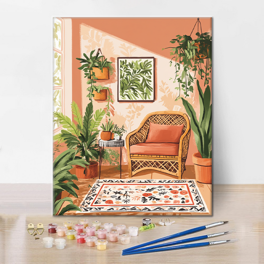 Coin Botanique - Peinture par Numéros