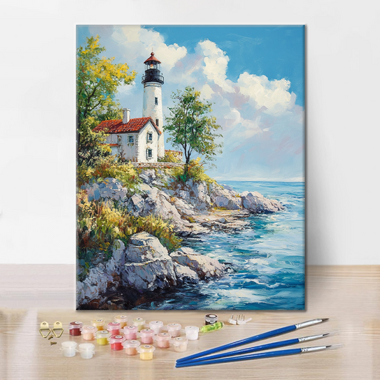Phare Côtier - Peinture par Numéros