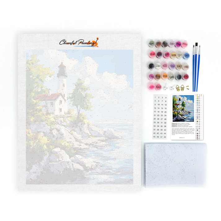 Phare Côtier - Peinture par Numéros
