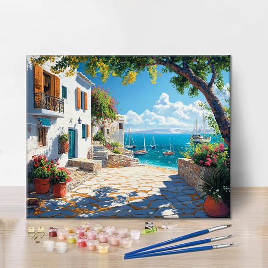 Bonheur Côtier - Peinture par Numéros