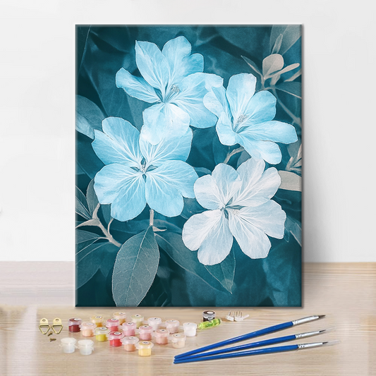 Fleurs Bioluminescentes - Peinture par Numéros