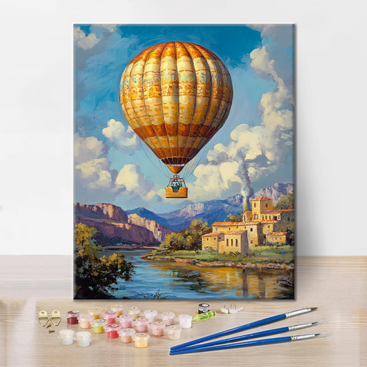 Montgolfière - Peinture par Numéros