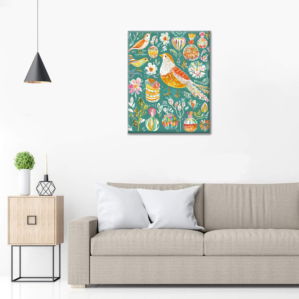 Oiseau Joyeux - Peinture par Numéros