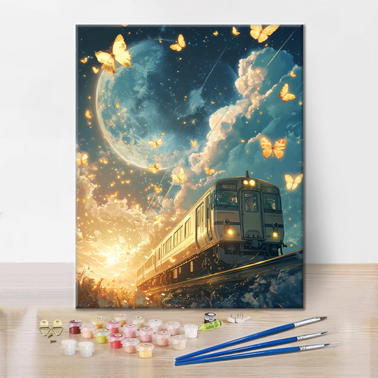 Express au Clair de Lune - Peinture par Numéros