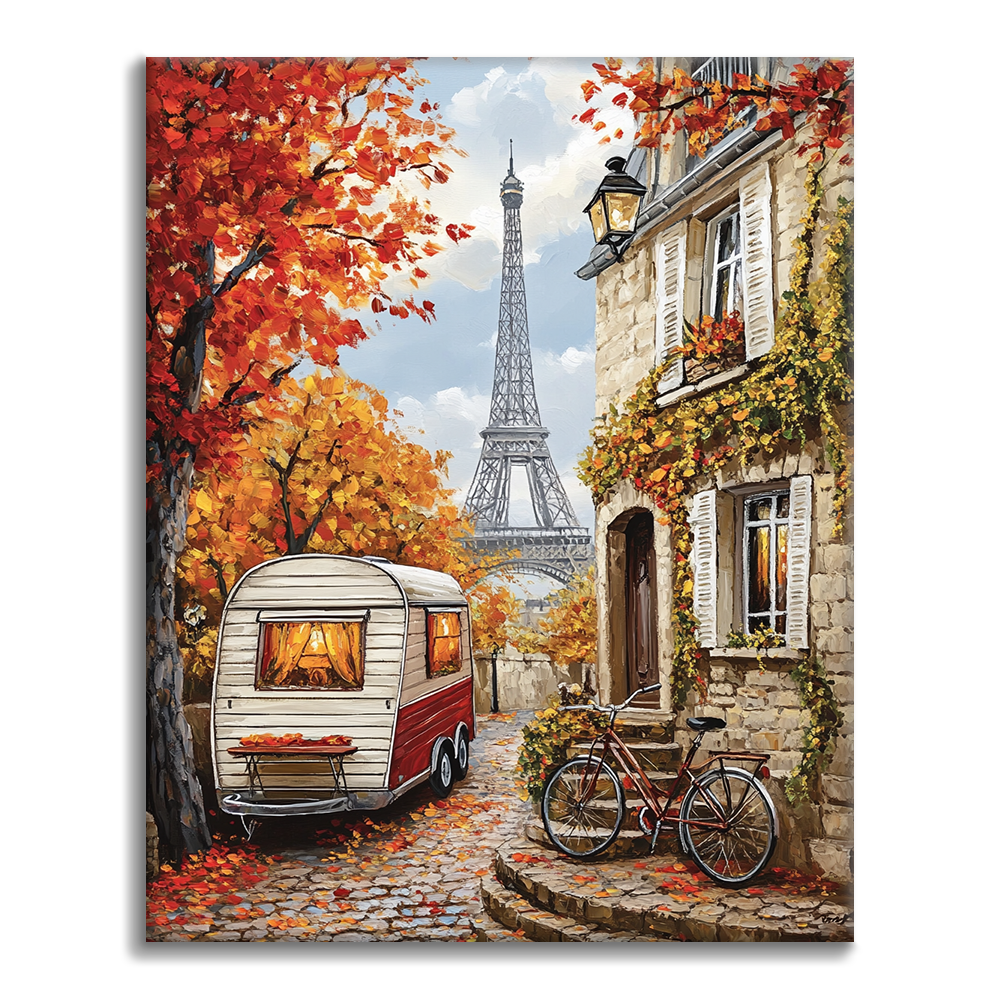 Automne Parisien - Peinture par Numéros