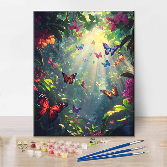 Valse de la Forêt Tropicale - Peinture par Numéros