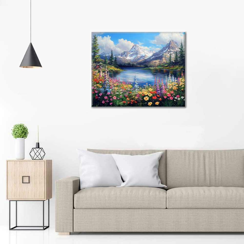 Floraison Scénique - Peinture par Numéros
