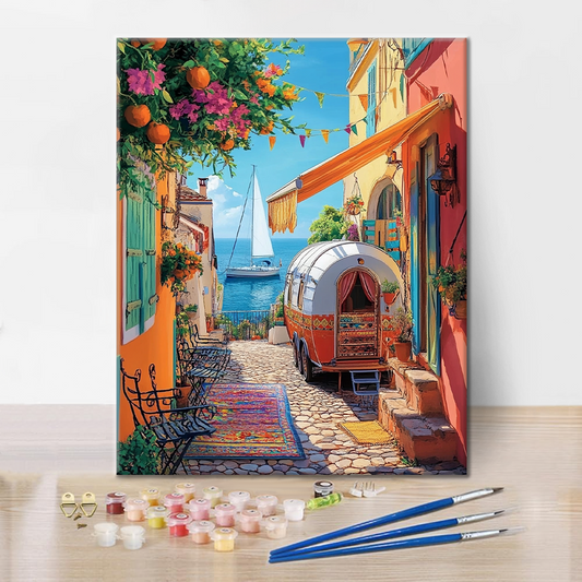 Bord de Mer - Peinture par Numéros