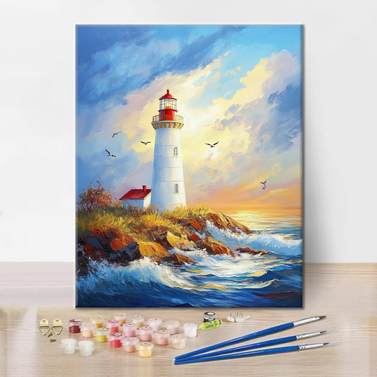 Phare Maritime - Peinture par Numéros