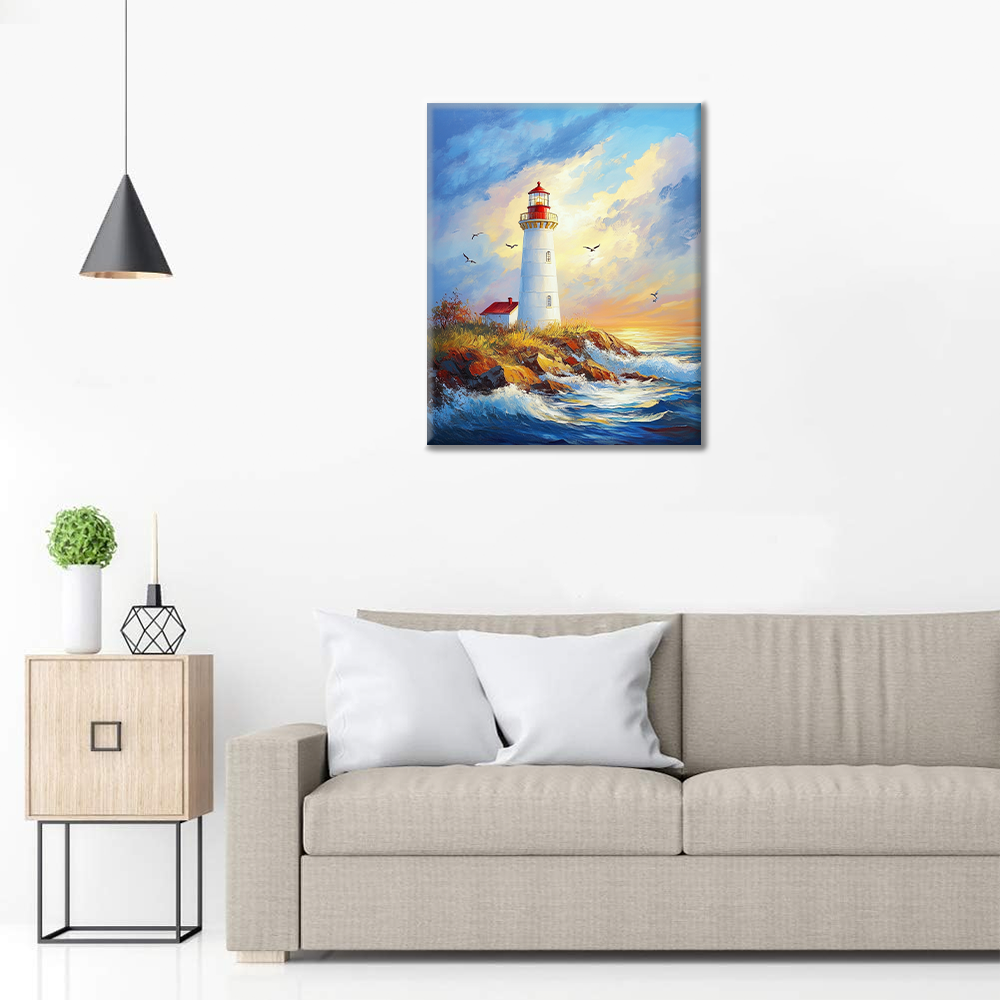 Phare Maritime - Peinture par Numéros