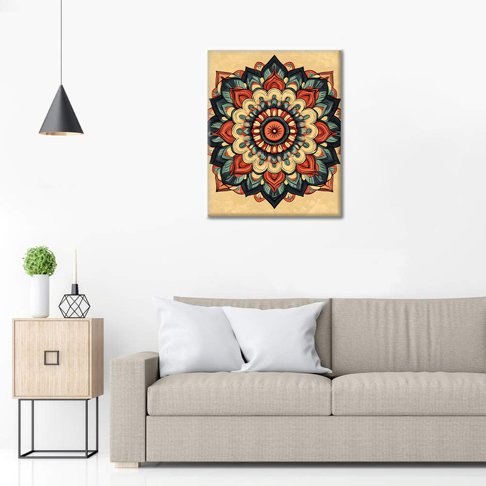 Mandala Éclatant - Peinture par Numéros