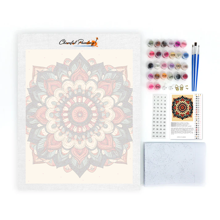 Mandala Éclatant - Peinture par Numéros