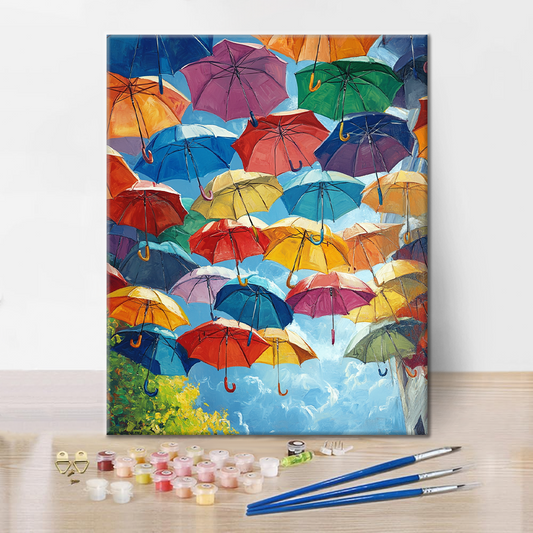 Parapluies - Peinture par Numéros