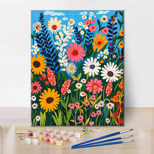 Fleurs Sauvages - Peinture par Numéros