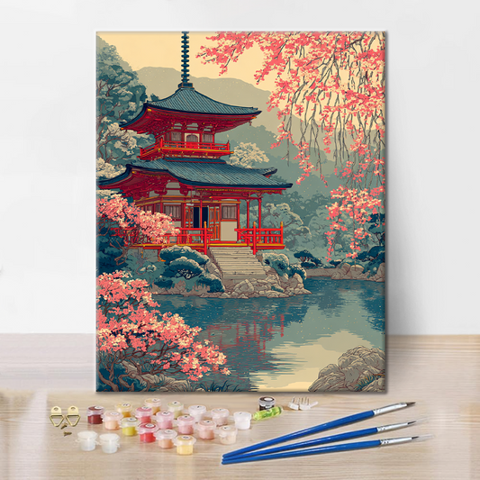 Porte du sanctuaire Chidori - Peinture par numéros