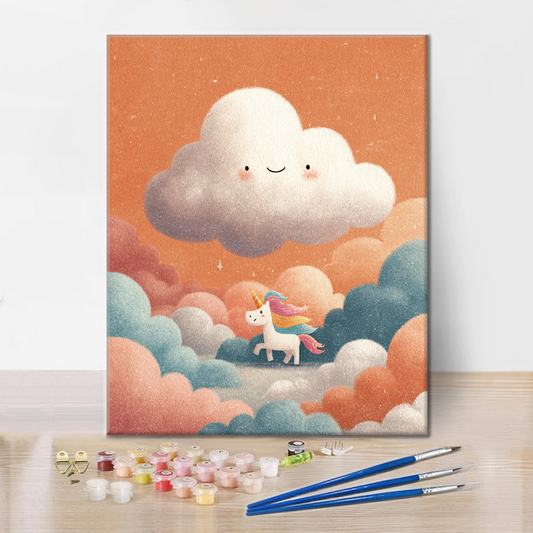 La quête du rêve de la licorne - Peinture par numéros