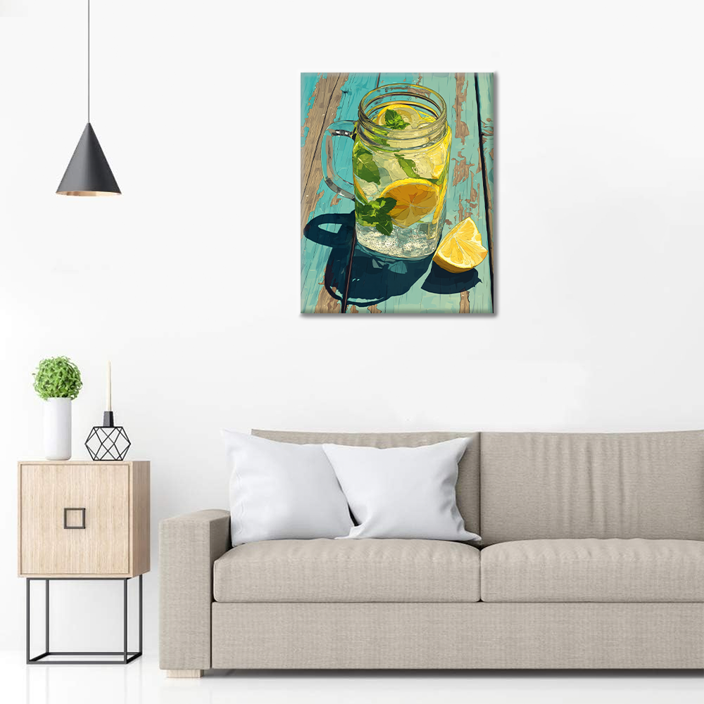 Limonade fraîche - Peinture par numéros
