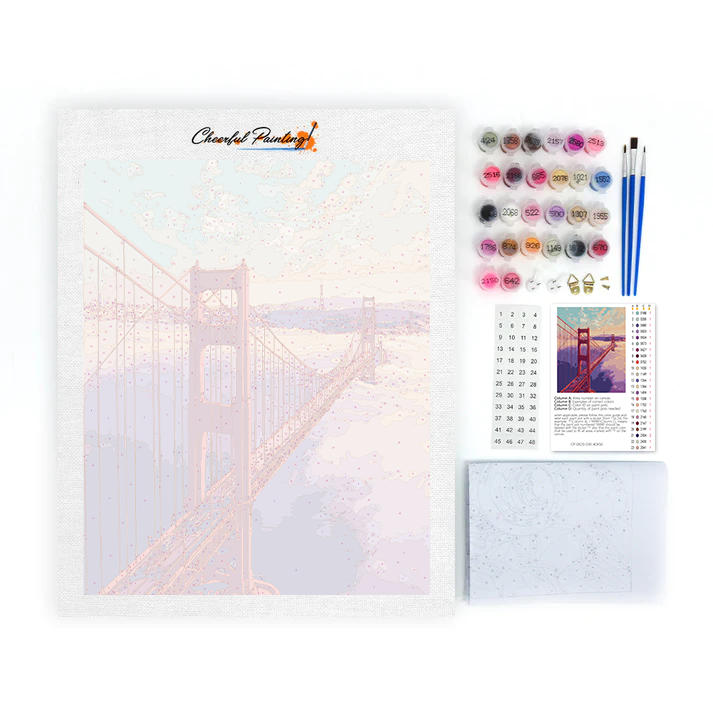 Golden Gate Bridge - Peinture par numéros