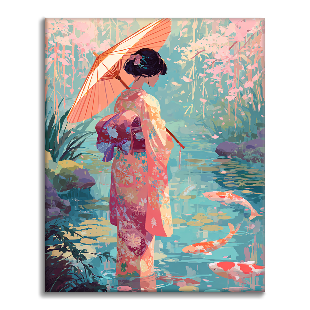 Réflexions Koi - Peinture par numéros