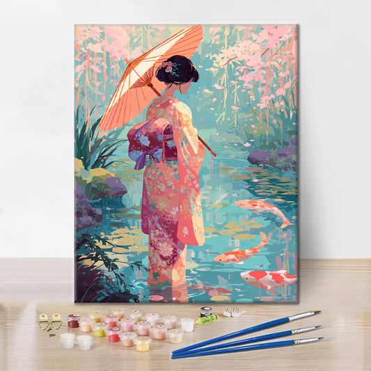 Réflexions Koi - Peinture par numéros