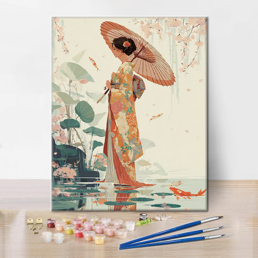 Invitation de Koi - Peinture par numéros