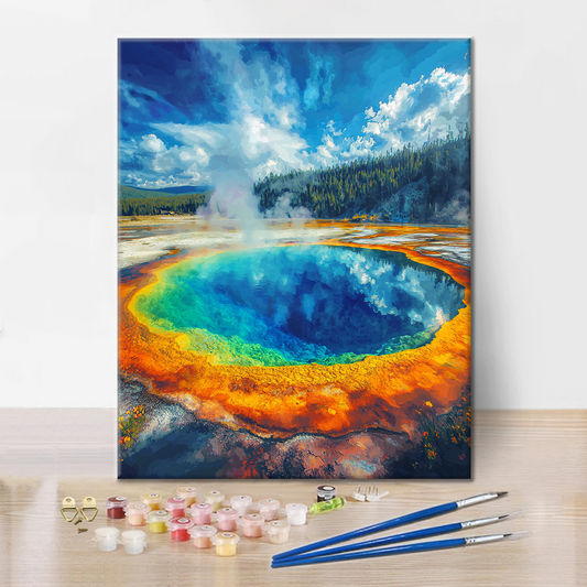 Piscine Morning Glory - Peinture par numéros