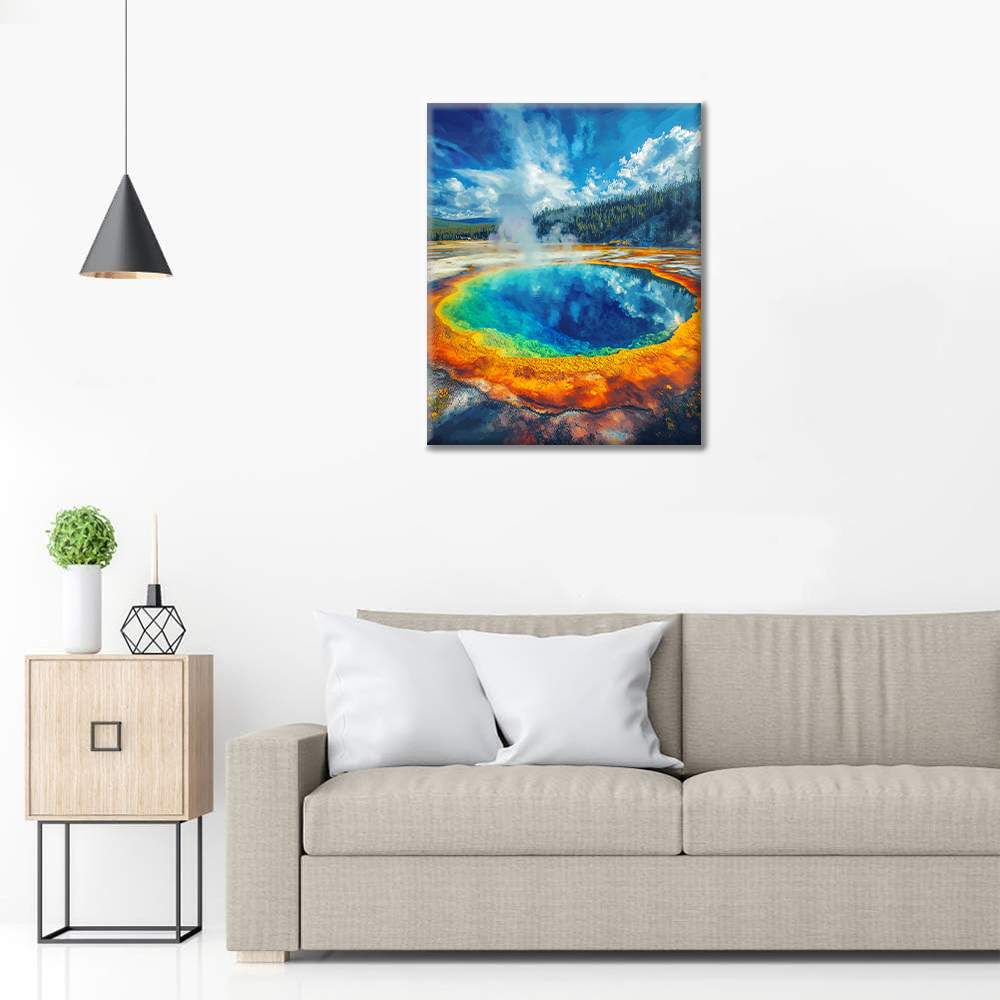 Piscine Morning Glory - Peinture par numéros
