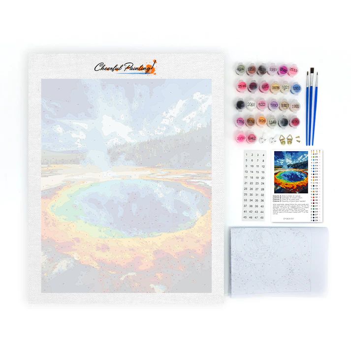Piscine Morning Glory - Peinture par numéros